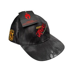 Kryptek Typhon Army ROTC Hat Mens Camo Snapback Cap Leadership Excellence Black